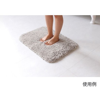 バスマット 乾度良好 バスミューズ ミレニアム 35×60cm 速乾 グレー オカ