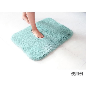 バスマット 乾度良好 バスミューズ ミレニアム 35×60cm 速乾 ブルー オカ