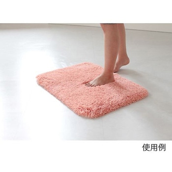 バスマット 乾度良好 バスミューズ ミレニアム 50×70cm 速乾 ピンク オカ