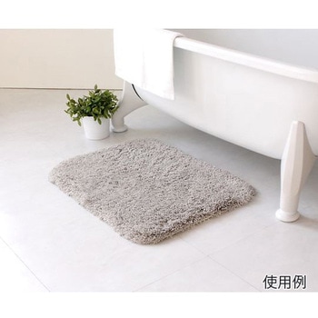 バスマット 乾度良好 バスミューズ ミレニアム 50×70cm 速乾 グレー オカ