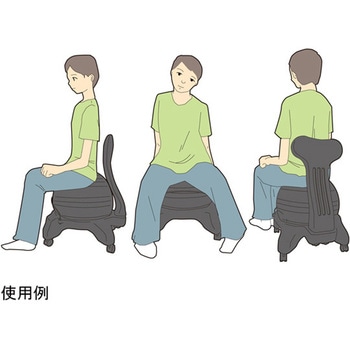 バランスボールチェア ブラック 秦運動具工業 (HATAS)