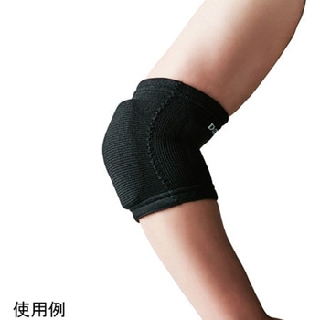 バレーボールフレキシブルパッドひじ ブラックフリー D&M