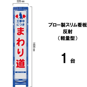 ブロー製スリム看板 反射(軽量型) ブラスト興業