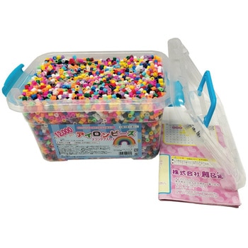 アイロンビーズ コンテナ入り12，000pcs． 6セット 創&遊