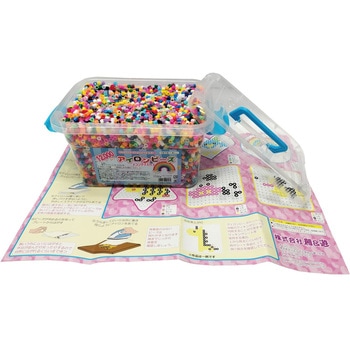 アイロンビーズ コンテナ入り12，000pcs． 6セット 創&遊