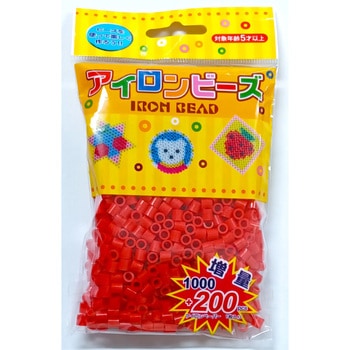 アイロンビーズ 赤 12セット 創&遊