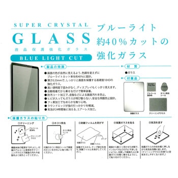 液晶保護ガラス iPad ブルーライトカット 2024 iPad mini エツミ