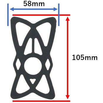 ラムマウント スマホホルダー用 落下防止シリコンバンド 58mm×105mm bitstrong