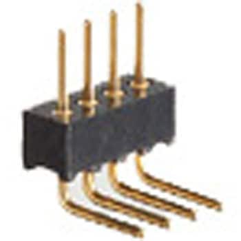 PCT製品 ピンヘッダー / PRR-70(T〇) ピン(丸ピン)1.27mmピッチ ライトアングル(1列/2列)トレイ対応可RoHS2対応品 廣杉計器
