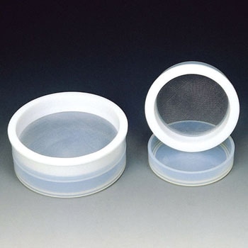 フッ素樹脂(PTFE+PFA)ふるい平皿付 フロンケミカル