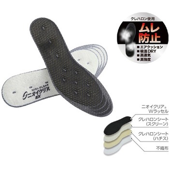 ニオイクリア インソール クレハロンタイプ ホワイト 日本緑十字社
