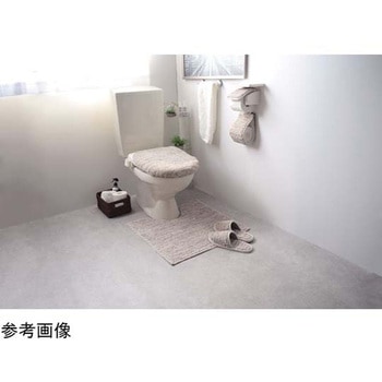 ストローク コットン×リネン トイレマット ベージュ 60×60cm 三愛繊維