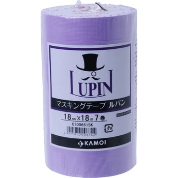 LUPIN-18 マスキングテープ建築用 LUPIN 1セット(7巻) カモ井加工紙