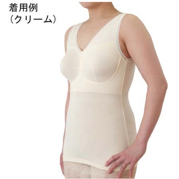 ノースリーブ シャツタイプブラ Vシリーズ ベージュ 3L ブライトアイズ