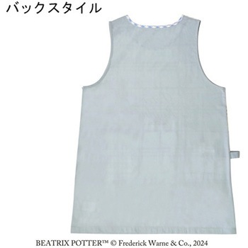 ピーターラビット(TM)エプロン Simple Flower ブルーグレー セントレディス