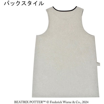 ピーターラビット(TM)エプロン Simple Flower グレー セントレディス