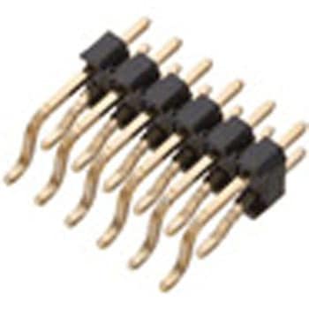 ナイロン製品 ピンヘッダー / PSL-70(T〇) ピン(角ピン)1.27mmピッチ SMTライトアングル(1列/2列)トレイ対応可RoHS2対応品 廣杉計器