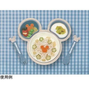 ミッキーマウス片手で持てる離乳食パレット 錦化成