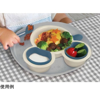 ミッキーマウス食べこぼしキャッチプレート 錦化成