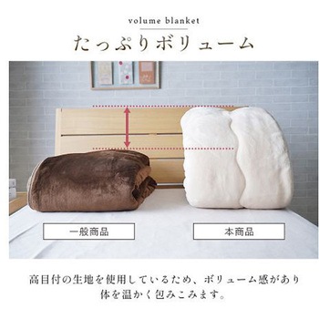 ヴァルム 寝具 わた入り毛布 アイボリー 140×200cm シングル - イケヒコ・コーポレーション