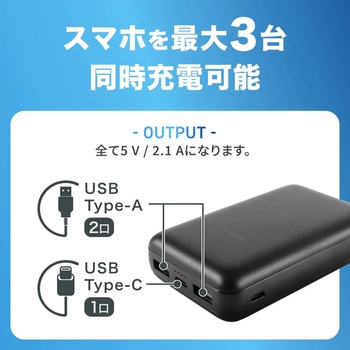 モバイルバッテリー 【10000mAh / 5V / 2.0A / 37Wh / 出力 USB Type-A，C/入力 USB Type-C Micro】PowerArQ PowerBank3 PowerArQ