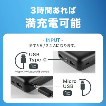 モバイルバッテリー 【10000mAh / 5V / 2.0A / 37Wh / 出力 USB Type-A，C/入力 USB Type-C Micro】PowerArQ PowerBank3 PowerArQ