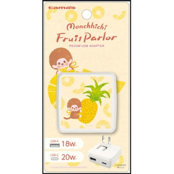 PD20W AC充電器 モンチッチ パイン 多摩電子