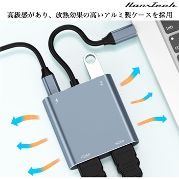 Hanx-Tech USBC 4in1 変換アダプタ Hanx