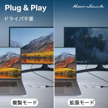Hanx-Tech USBC DP1.2 変換アダプタ Hanx