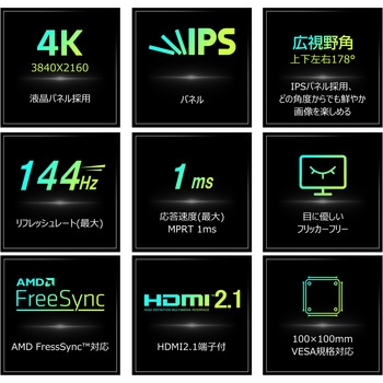 31.5インチ4K144HzゲーミングモニターMW WIS