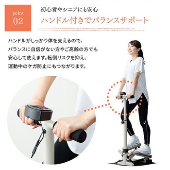 ハンドル付きステッパー 保護マット付き アルインコ