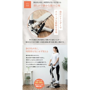ハンドル付きステッパー 保護マット付き アルインコ
