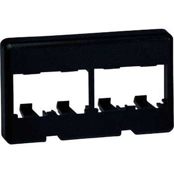 4ポート用家具用プレート 黒 PANDUIT(パンドウイット)