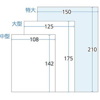 手書き外用薬袋 特大 既製品 1，000枚入 アズワン