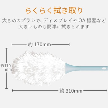 KBR-012BU クリーニングブラシ フック穴付き ノーマルタイプ 1個