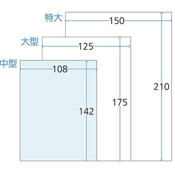 手書き外用薬袋 中型 既製品 1，000枚入 - アズワン