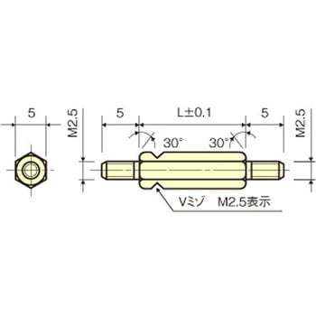 ステンレススペーサー(六角)両オネジ / ESU RoHS2対応品 廣杉計器