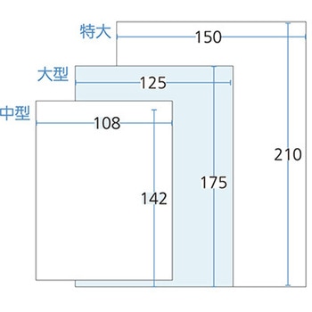 手書き外用薬袋 大型 既製品 1，000枚入 アズワン