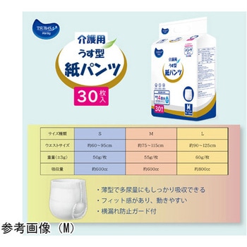 介護用薄型紙パンツ 600cc吸収量 Mサイズ 30枚入×4袋セット つばさ
