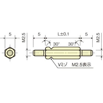 スチールスペーサー(六角)両オネジ / ESF-ERoHS2対応品 廣杉計器
