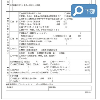 生活習慣病療養計画書 B5 初回 5冊入 アズワン