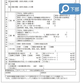 生活習慣病療養計画書 A4 継続 10冊入 アズワン