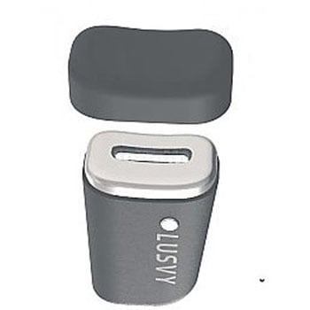 目元にフィットするコンパクト美顔器「アイケア」 ダークグレー ナガオカトレーディング