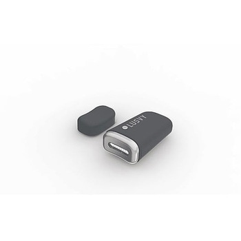 目元にフィットするコンパクト美顔器「アイケア」 ダークグレー ナガオカトレーディング