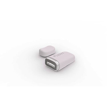 目元にフィットするコンパクト美顔器「アイケア」 パステルピンク ナガオカトレーディング