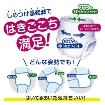 肌ケア アクティ うす型パンツ L-LL32枚 アズワン