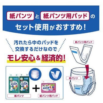肌ケア アクティ うす型パンツ L-LL32枚 アズワン