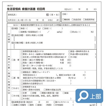 生活習慣病療養計画書 A4 初回 10冊入 アズワン
