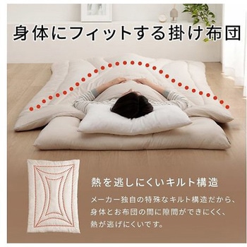 羊毛ヌード ウール入り防ダニヌード 寝具 掛布団 アイボリー 150×210cm シングルロング イケヒコ・コーポレーション