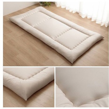 羊毛ヌード ウール入り防ダニヌード 寝具 敷布団 アイボリー 120×210cm セミダブルロング イケヒコ・コーポレーション